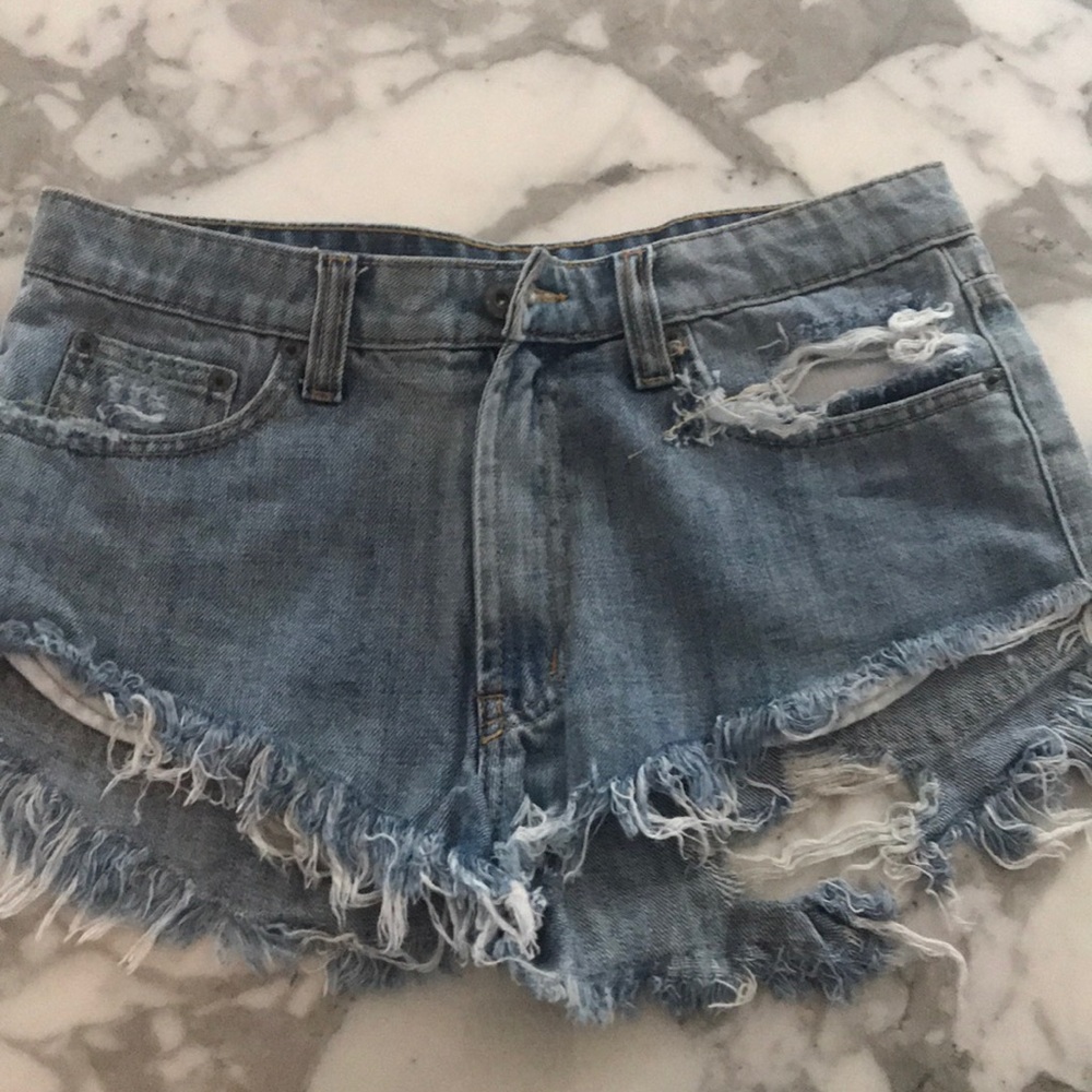 Carmar denim jean shorts mini 27